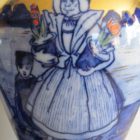 Pr of Flow Blue Lamps Flow Blue Delft Holland Lamps Blue Delft Lamps Flow Blue - Picture 5 of 8